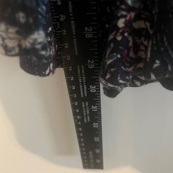 Free People Annabelle Tunic Dress Boho Floral Paisley Long Sleeve Mock Neck XS - Picture 8 of 8